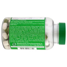 Hi Tech Pharmaceuticals, Экстракт гарцинии камбоджийской, 750 мг, 100 капсул