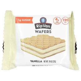 Rip Van Wafels, вафли, с ванильным вкусом, 6 пакетиков по 22 г (0,78 унции)