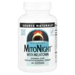 Source Naturals, MitoNight™ с мелатонином, 60 капсул