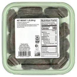 Natural Delights, Свежие финики Medjool, цельные, 454 г (1 фунт)