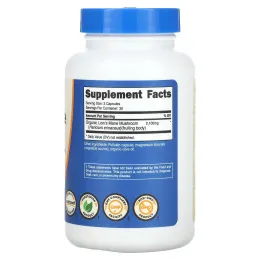 Nutricost, гриб ежовик гребенчатый, 2100 мг, 90 капсул (700 мг в 1 капсуле)