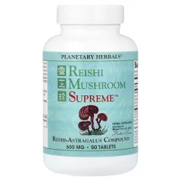 Planetary Herbals, Reishi Mushroom Supreme™, 50 таблеток