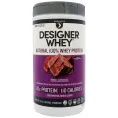 Designer Protein, Designer Whey, натуральный 100%-ный сывороточный белок, двойной шоколад, 908 г (2 фунта)