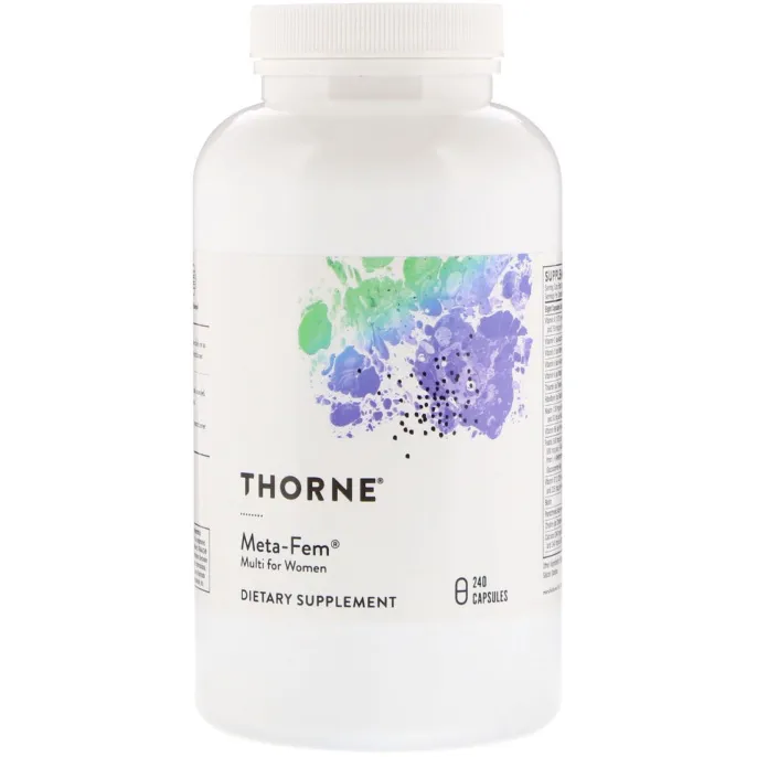 Thorne Research, Meta-Fem, мультивитамины для женщин, 240 капсул
