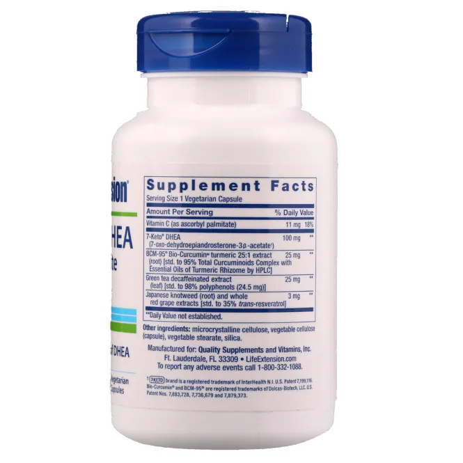 Life Extension, 7-Кето, Метаболит ДГЭА, 100 мг, 60 капсул