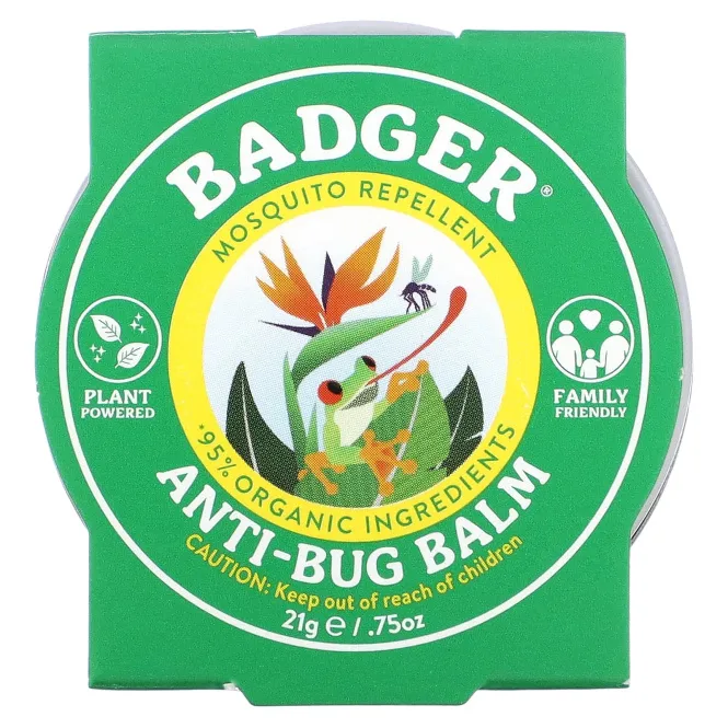 Badger Company, Бальзам для защиты от насекомых с цитронеллой и розмарином, 0,75 унции (21 г)