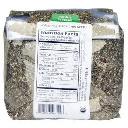 Bergin Fruit and Nut Company, Органические черные семена чиа, 16 унций (454 г)