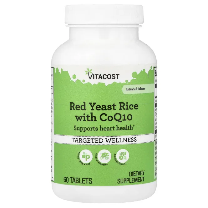 Vitacost, Red Yeast Rice with CoQ10, 60 Tablets