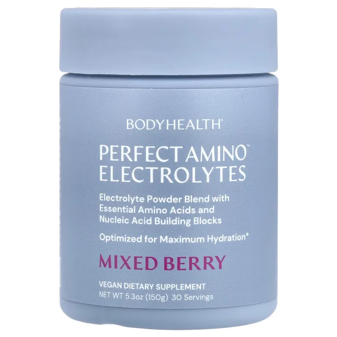 BodyHealth, Perfect Amino ™, электролиты, ягодная смесь, 150 г (5,3 унции)