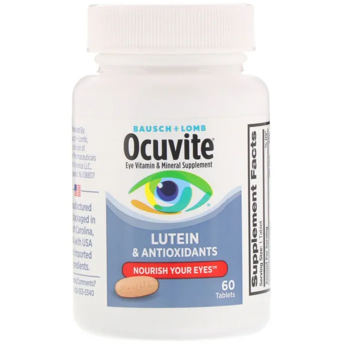 Bausch & Lomb, Eye Vitamin & Mineral Supplement, Lutein & Antioxidants , 60 Tablets