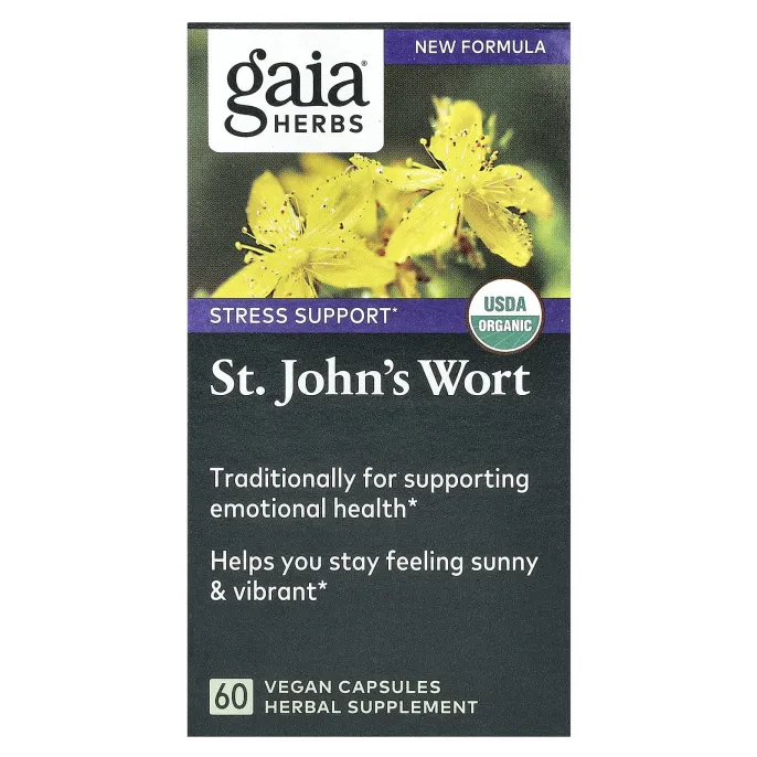 Gaia Herbs, Зверобой, 60 растительных жидкостных фитокапсул