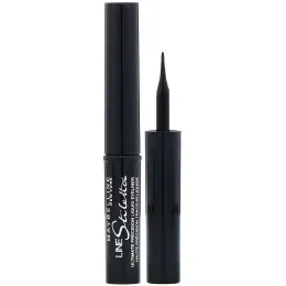 Maybelline, Жидкая подводка для глаз Line Stiletto Ultimate Precision, угольно-черная, 1,5 мл