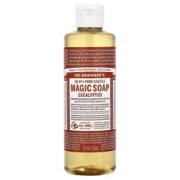 Dr. Bronner's, 18-in-1 Pure-Castile Magic Soap, Eucalyptus, 8 fl oz (237 ml)