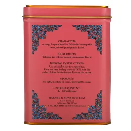 Harney & Sons, Fine Teas, Чай Улун с гранатом, 20 чайных саше, 1,4 унций (40 г)