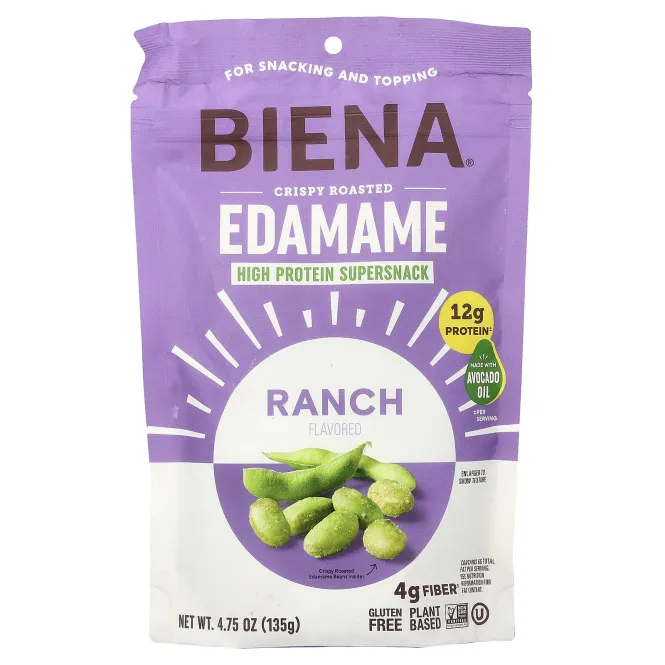 BIENA, Crispy Roasted Edamame, Ranch, 4.75 oz (135 g)