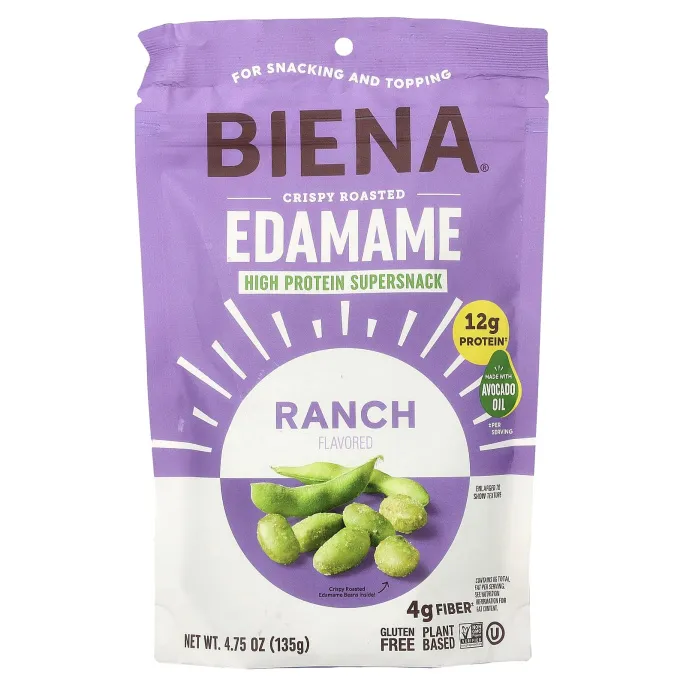 BIENA, Crispy Roasted Edamame, Ranch, 4.75 oz (135 g)