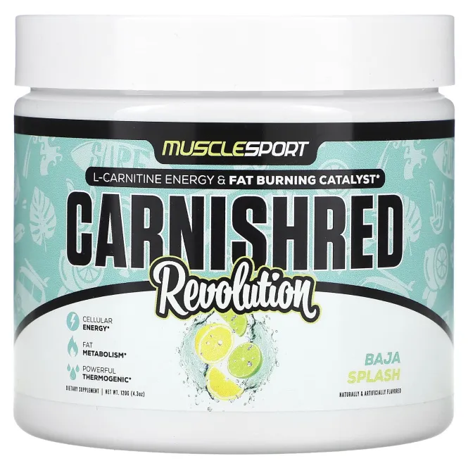 MuscleSport, Carnishred, Revolution, Baja Splash, 120 г (4,3 унции)
