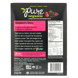 Pure Organic, Органический темный шоколад с ягодами, 12 батончиков, 1,7 унц. (48 г) каждый