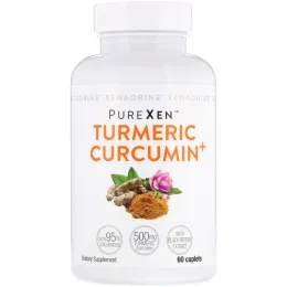 Xenadrine, PureXen, куркума и куркумин+, 60 капсуловидных таблеток