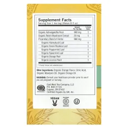 Yogi Tea, мандарин и мята, осознанность, без кофеина, 16 чайных пакетиков, 32 г (1,12 унции)