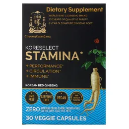 JungKwanJang, Koreselect, Stamina, 30 Veggie Capsules