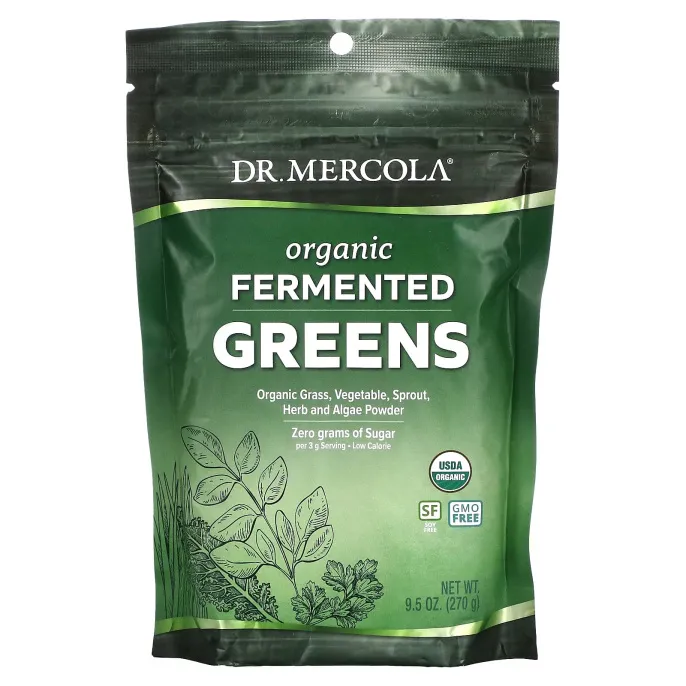 Dr. Mercola, Органическая ферментированная зелень, 270 г
