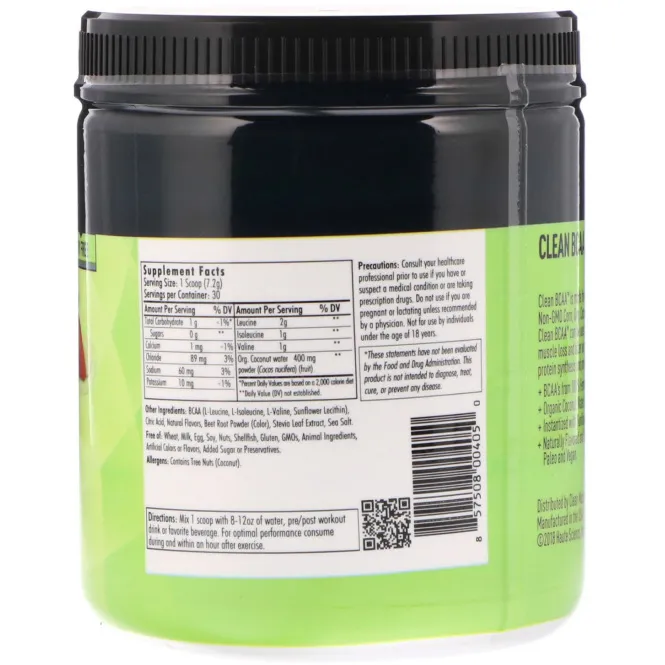 CLEAN MACHINE, Clean BCAA, Fruit Punch, 7.62 oz (216 g)