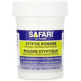 Safari, Styptic Powder for Dogs, Cats and Small Animals , .5 oz (14 g)