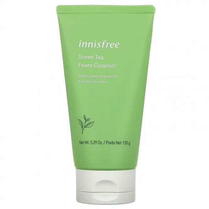 Innisfree, Очищающая пенка с зеленым чаем, 150 г (5,29 унции)