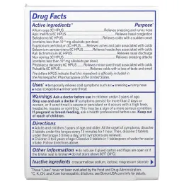 Boiron, Coldcalm, 60 быстрорастворимых таблеток