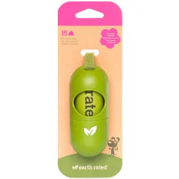 Earth Rated, Диспенсер для поводка, пакетики для собачьего помета, с запахом лаванды, 15 пакетиков