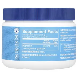 The Vitamin Shoppe, Порошок глицината магния, без добавок, 205 г (7,23 унции)