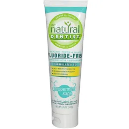 The Natural Dentist, Зубная паста без фтора для профилактики гингивита, Перечная мята и шалфей, 5 унций (142 г)