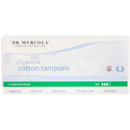 Dr. Mercola, Тампоны из органического хлопка, Супер, 14 тампонов