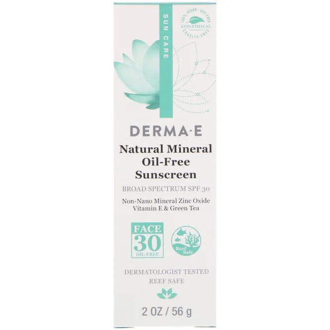 Derma E, Natural Mineral Oil-Free Sunscreen, SPF 30, 2 oz (56 g)