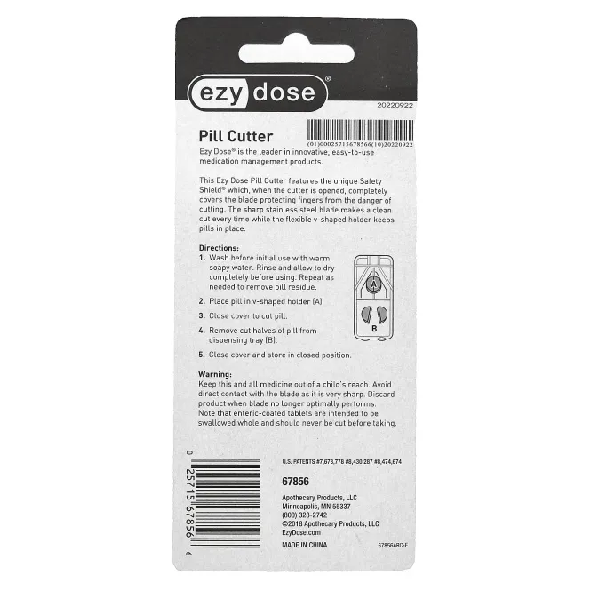 Ezy Dose, Safe Shield, таблетка для резки таблеток, 1 шт.