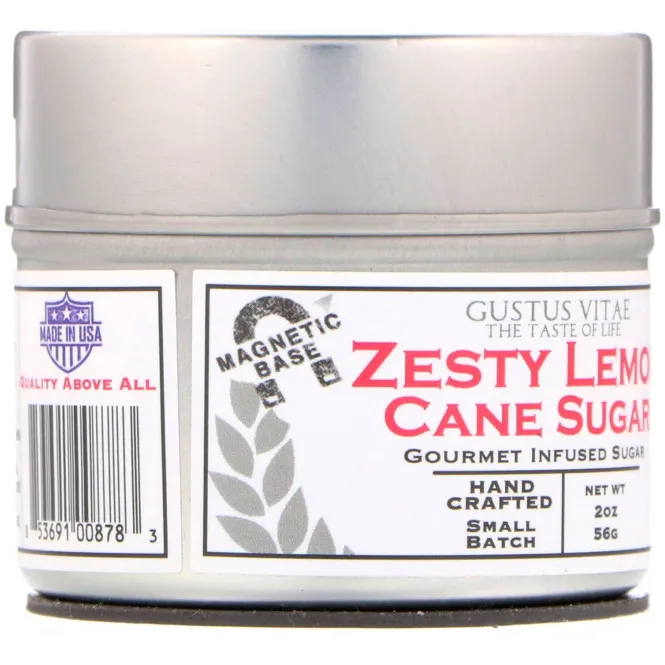 Gustus Vitae, Тростниковый сахар, Пикантный лимон, 2 унц. (56 г)