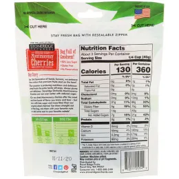 Stoneridge Orchards, Montmorency Cherries, цельная сушеная вишня, с пониженным содержанием сахара, 4 унции (113 г)