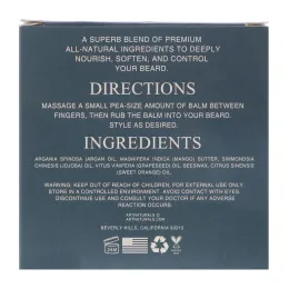 Artnaturals, На 100% натуральный бальзам для бороды и усов, 60 г