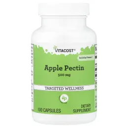 Vitacost, яблочный пектин с витамином C, 100 капсул