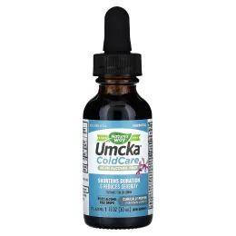 Nature's Way, Umcka, ColdCare, капли от простуды, не содержит спирт, 1 жидкая унция (30 мл)