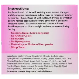 De La Cruz, Madre Perla, осветляющая маска для кожи, 4 унции (114 г)