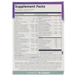 Vitalah, Oxylent, Multivitamin Supplement Drink, Sparkling Blackberry Pomegranate, 30 Packets, 0.23 oz (6.4 g) Each