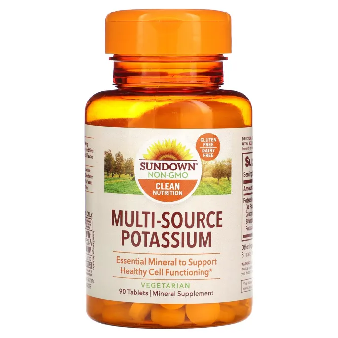 Sundown Naturals, Калий, 90 таблеток