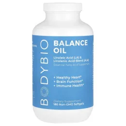 BodyBio, Balance Oil, 180 мягких таблеток без ГМО