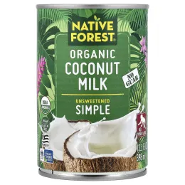 Native Forest, органическое кокосовое молоко, без добавок, без подсластителей, 398 мл (13,5 жидк. унции)