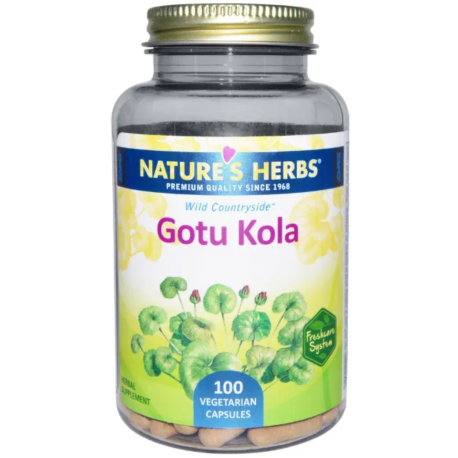 Nature's Herbs, Wild Countryside, Центелла азиатская, 100 растительных капсул