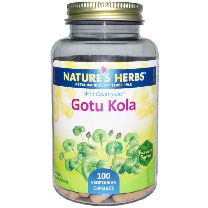 Nature's Herbs, Wild Countryside, Центелла азиатская, 100 растительных капсул