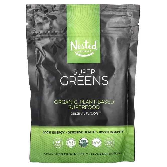 Nested Naturals, Super Greens, оригинальный, 240 г (8,5 унции)