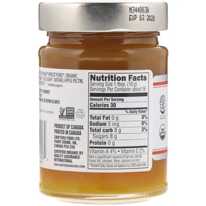 Crofter's Organic, Биодинамика, Премиум Спред, Абрикос, 10 унций (283 г)